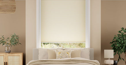 DuoShade Pleated Blinds for Bay Windows