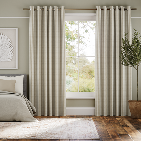 Vertical striped store curtains